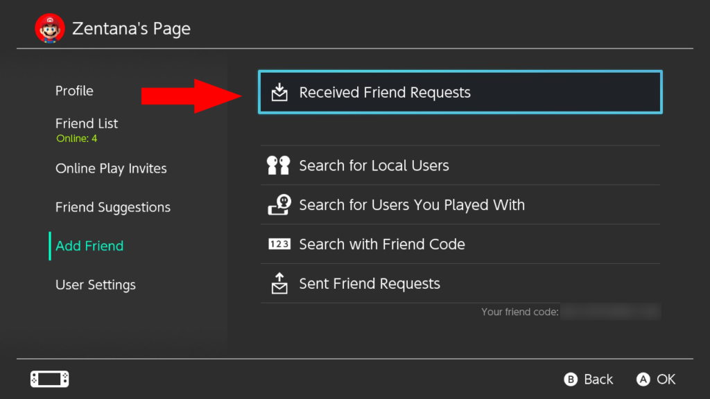 วิธีดูรหัส Friend Code และส่งคำเพิ่มเพื่อนใน Nintendo Switch - TECHHUHU