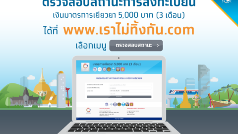 เราไม่ทิ้งกัน.COM วิธีตรวจสอบสถานะการรับสิทธิ์มาตราการเยียวยา 5,000 บาท