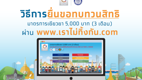 วิธีการยื่นขอทบทวนสิทธิ์ผ่านทางเว็บไซต์ เราไม่ทิ้งกัน.COM